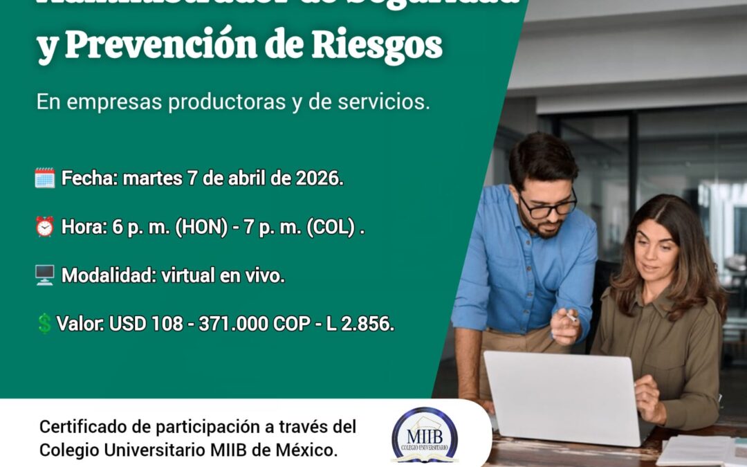 Ficha 401-26 Administrador de seguridad y prevención de riesgos en empresas productoras y de servicios.